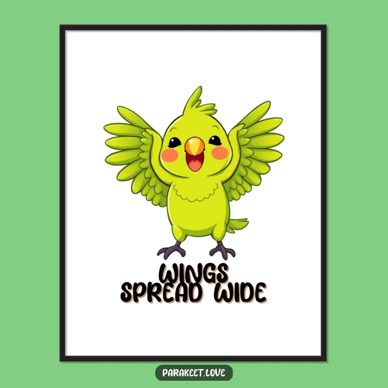 Funny Squawking Parrot Digital Art: Instant Lively Fun for Your Space