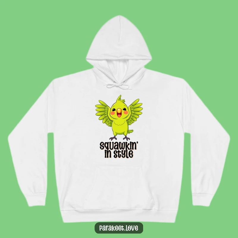 Funny Squawking Parrot Hoodie: Cozy Comfort with Tropical Vibes