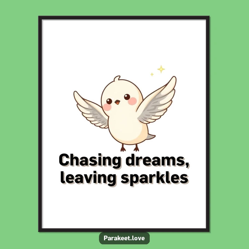 Free Printable Wall Art: Flying Bird, Whimsical Downloadable Decor That Soars