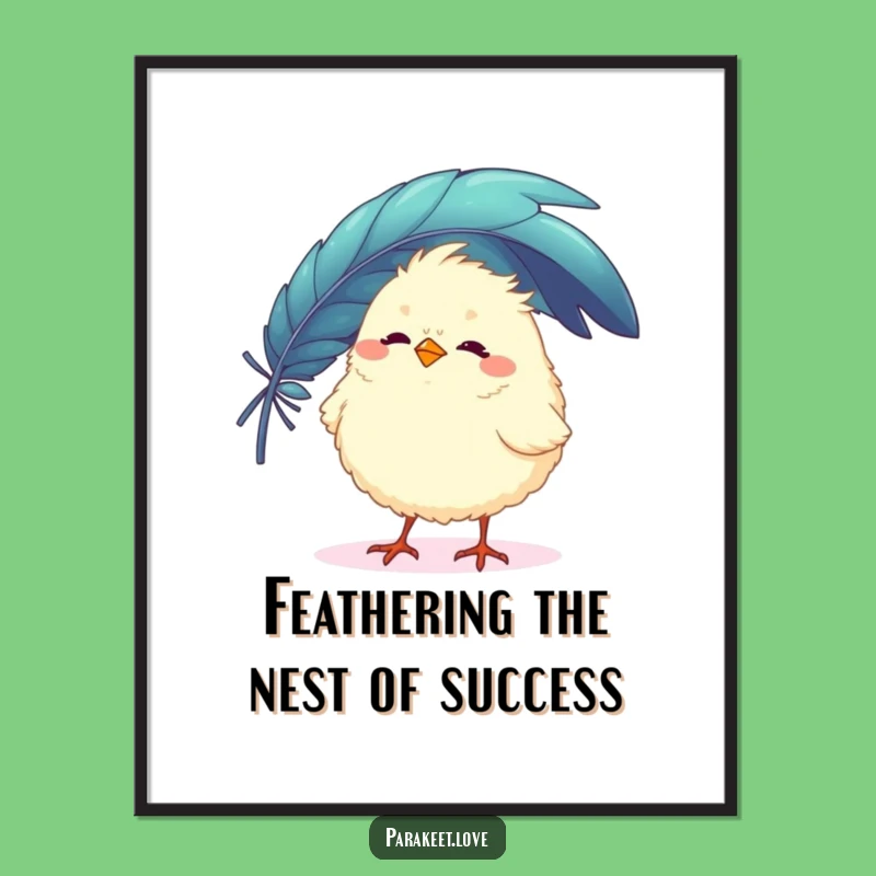 Free Printable Wall Art: Feather Bird, Whimsical Downloadable Decor with Flair