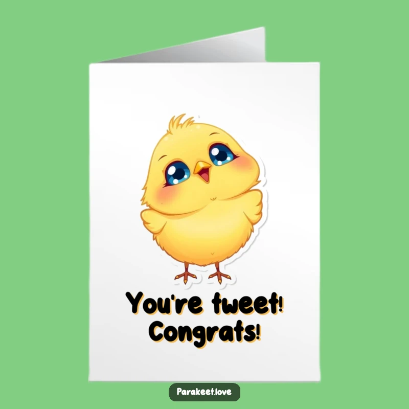 Free Printable Congrats Card: Birdy Bob, Funny Downloadable Gift for Celebrations