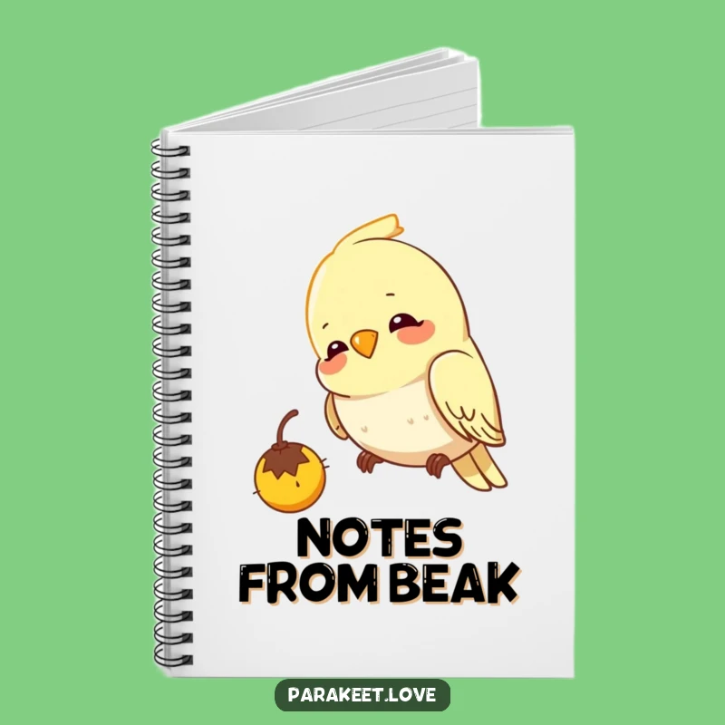 Funny Budgie Pecking Notebook - Focused Notes & Bird Delight