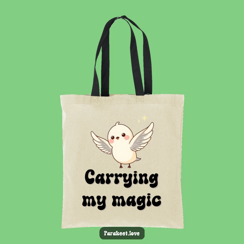 Funny Sparkle Journey Tote Bag: Avian Flight Canvas Bag, Great Funny Gift